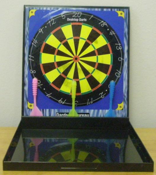 Desktop Darts Game Opened