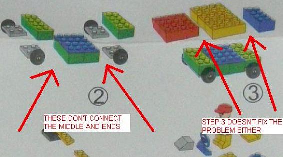 Bricks Set Lego Pack 9037 Instructions with Bad Steps