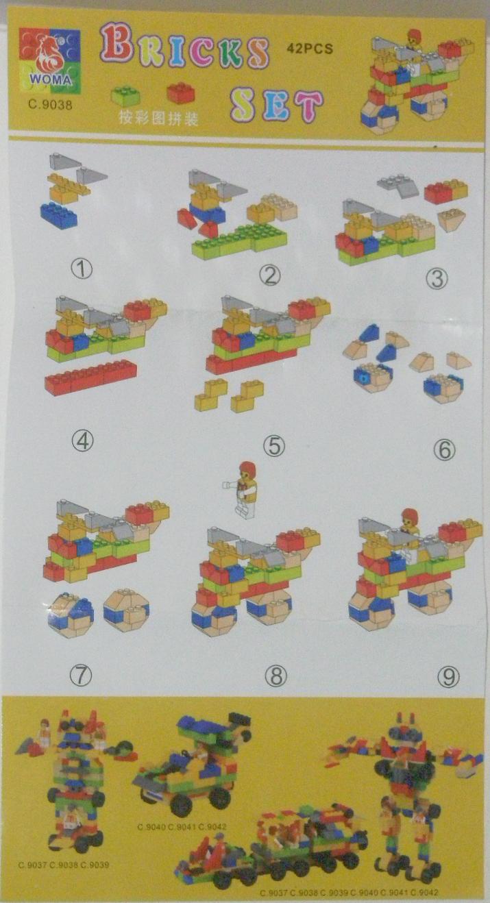 Bricks Set Lego 9038 Instructions